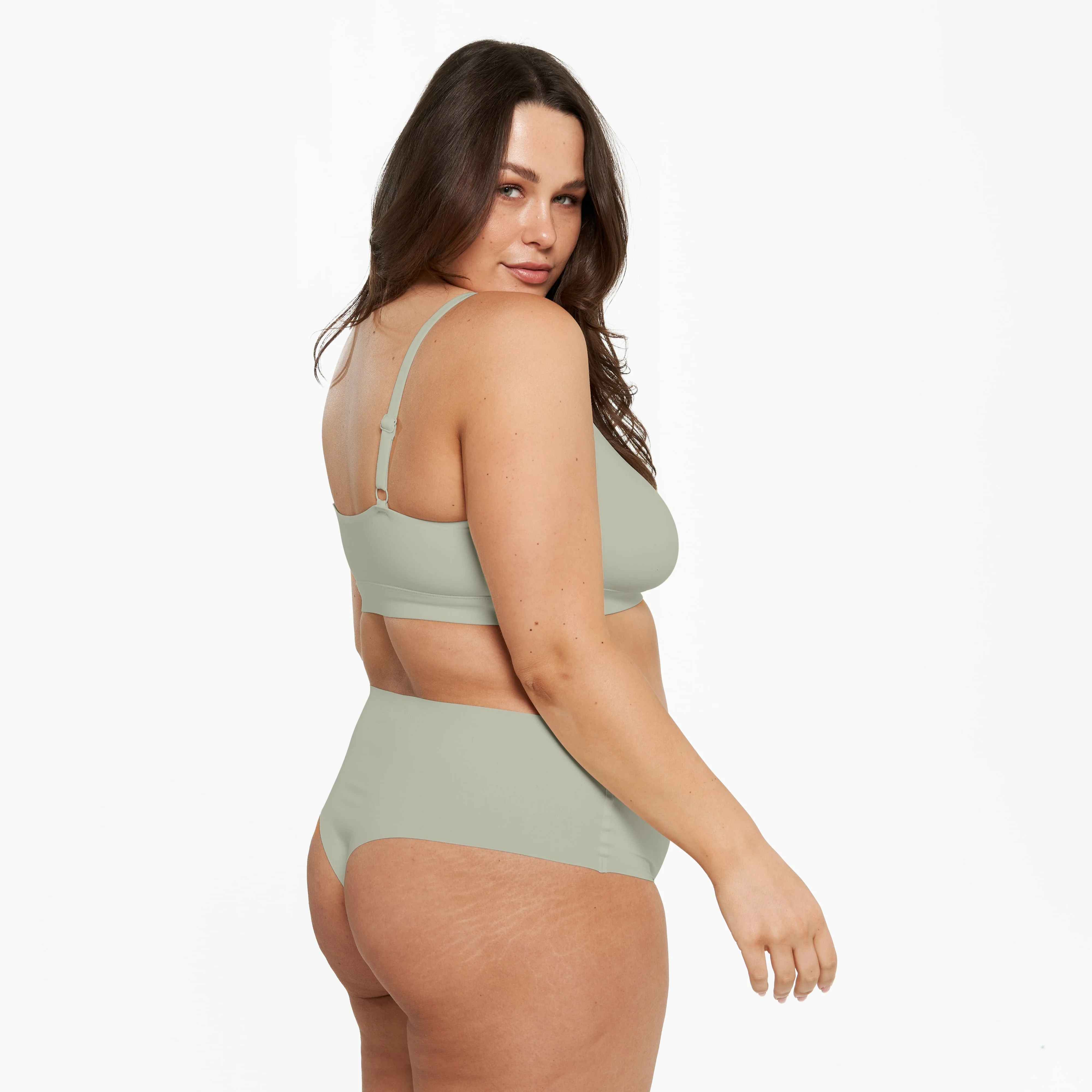High-Rise Thong - Seamless Ultrasmooth 2.0 - Moss - Image 3