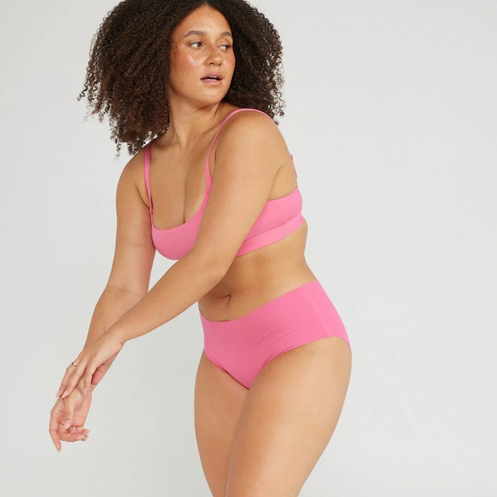 Mid-Rise Bikini - Seamless Cotton - Confetti