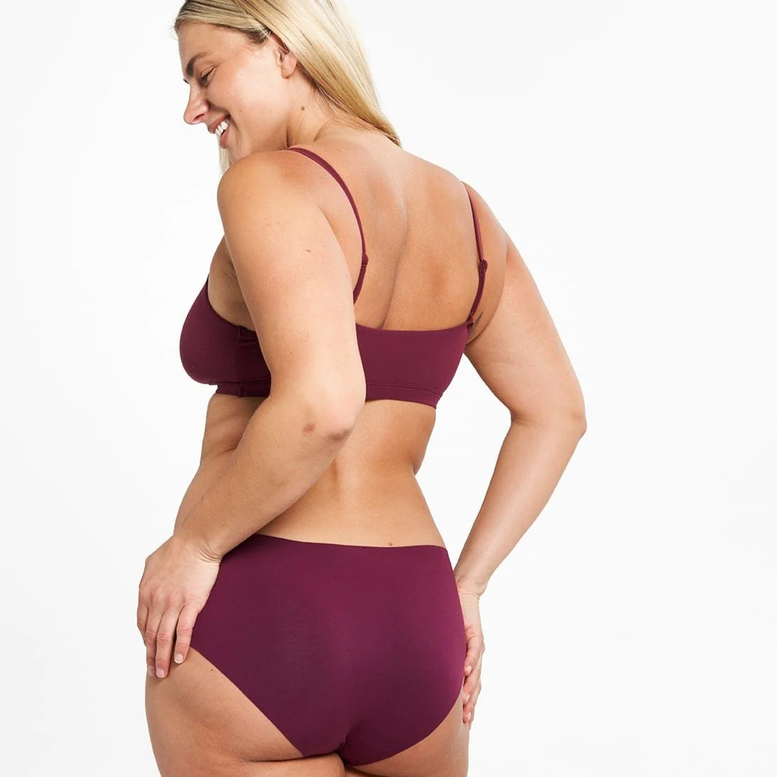 Mid-Rise Bikini - Seamless Eco 2.0 - Shiraz - Image 3