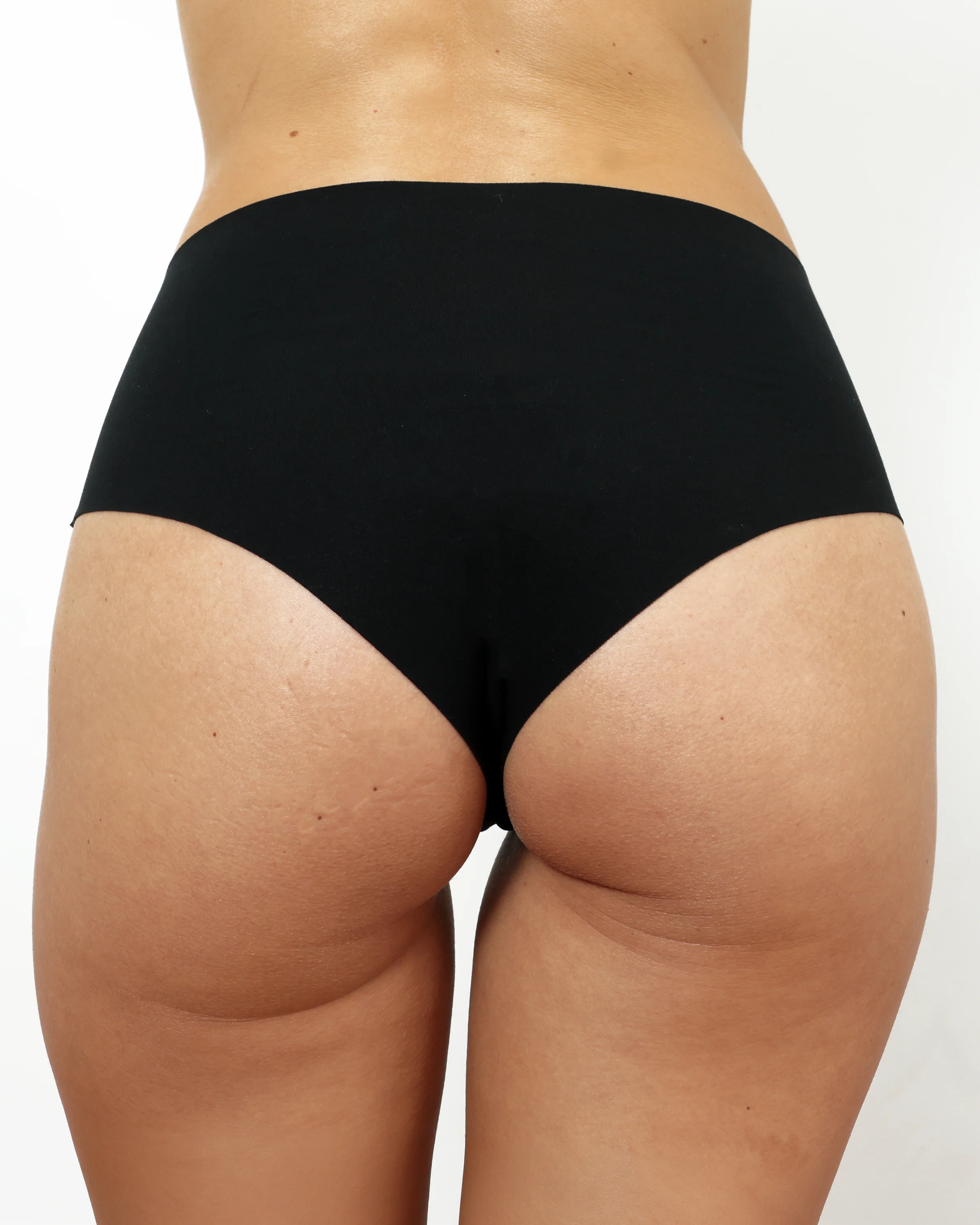 Mid-Rise Cheeky - Seamless Cotton - Black - Image 4