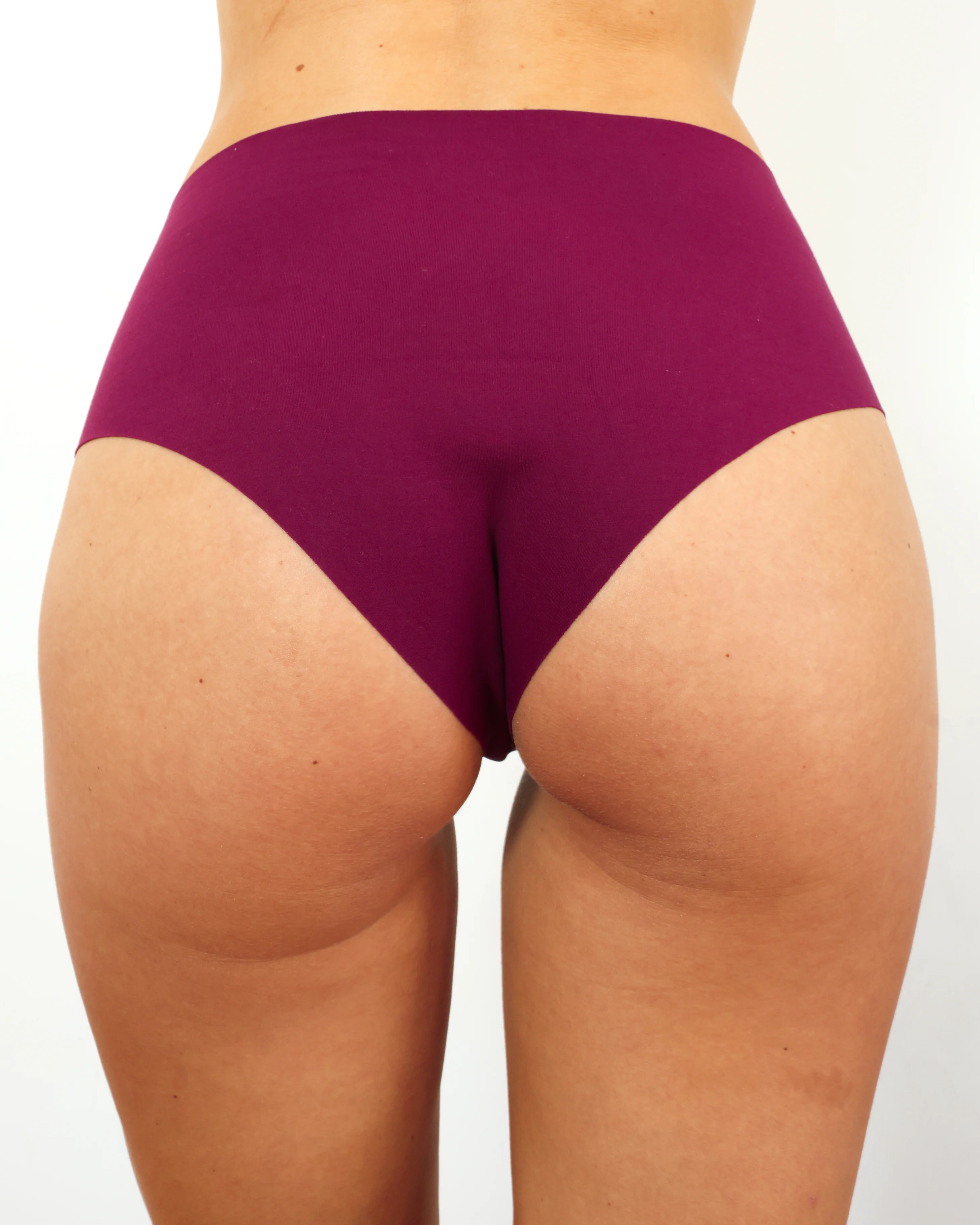 Mid-Rise Cheeky - Seamless Cotton - Shiraz - Image 3