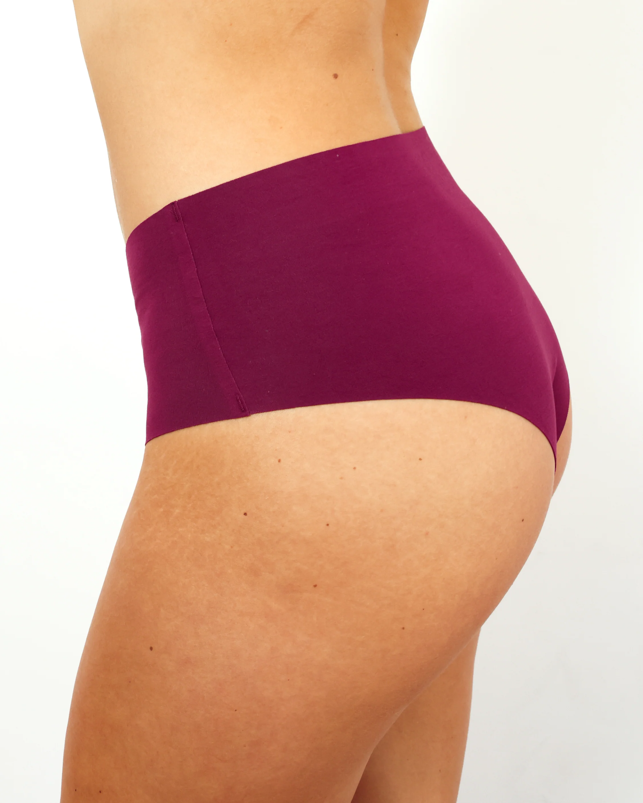 Mid-Rise Cheeky - Seamless Cotton - Shiraz - Image 4