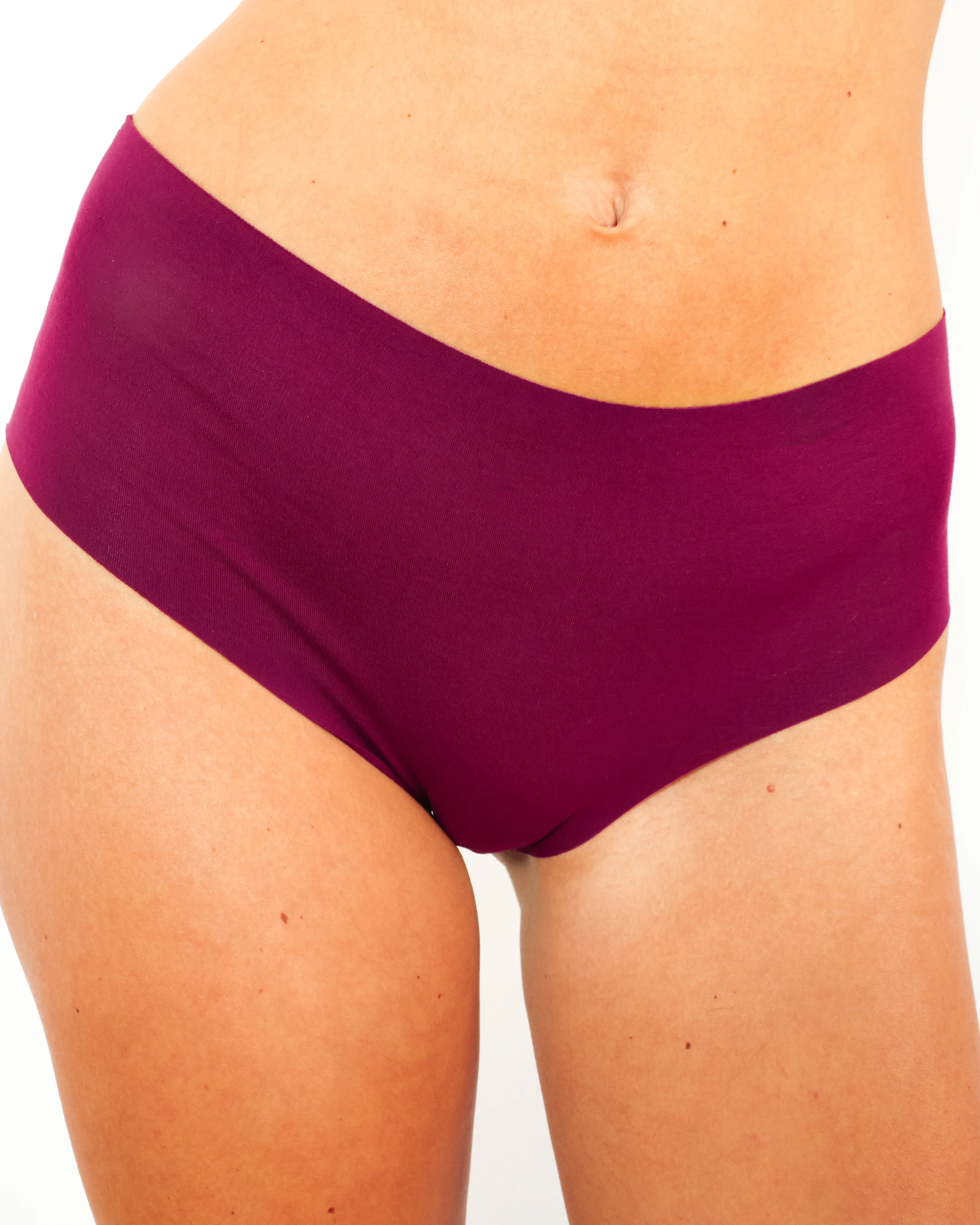 Mid-Rise Cheeky - Seamless Cotton - Shiraz - Image 5