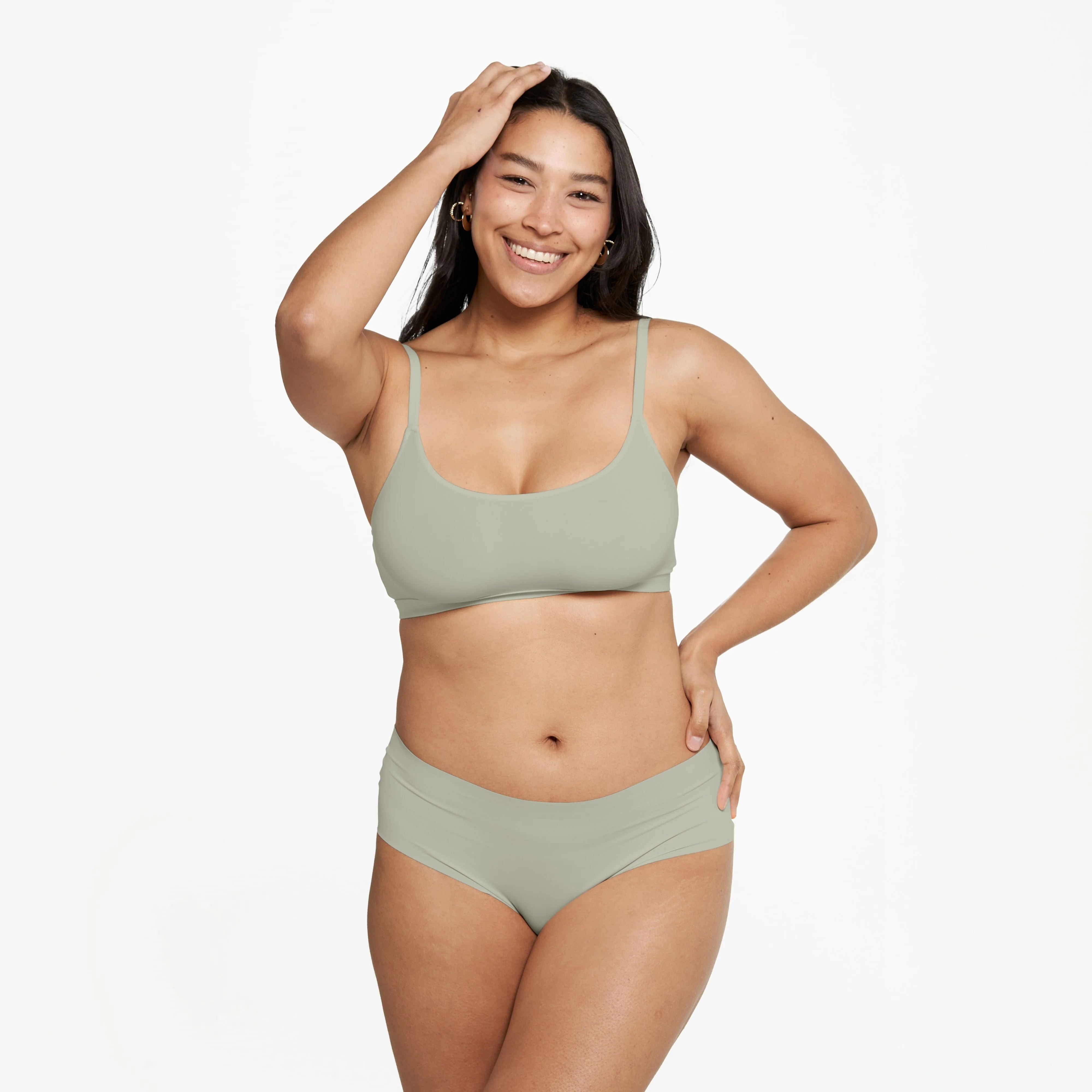 Mid-Rise Cheeky - Seamless Ultrasmooth 2.0 - Moss - Image 3