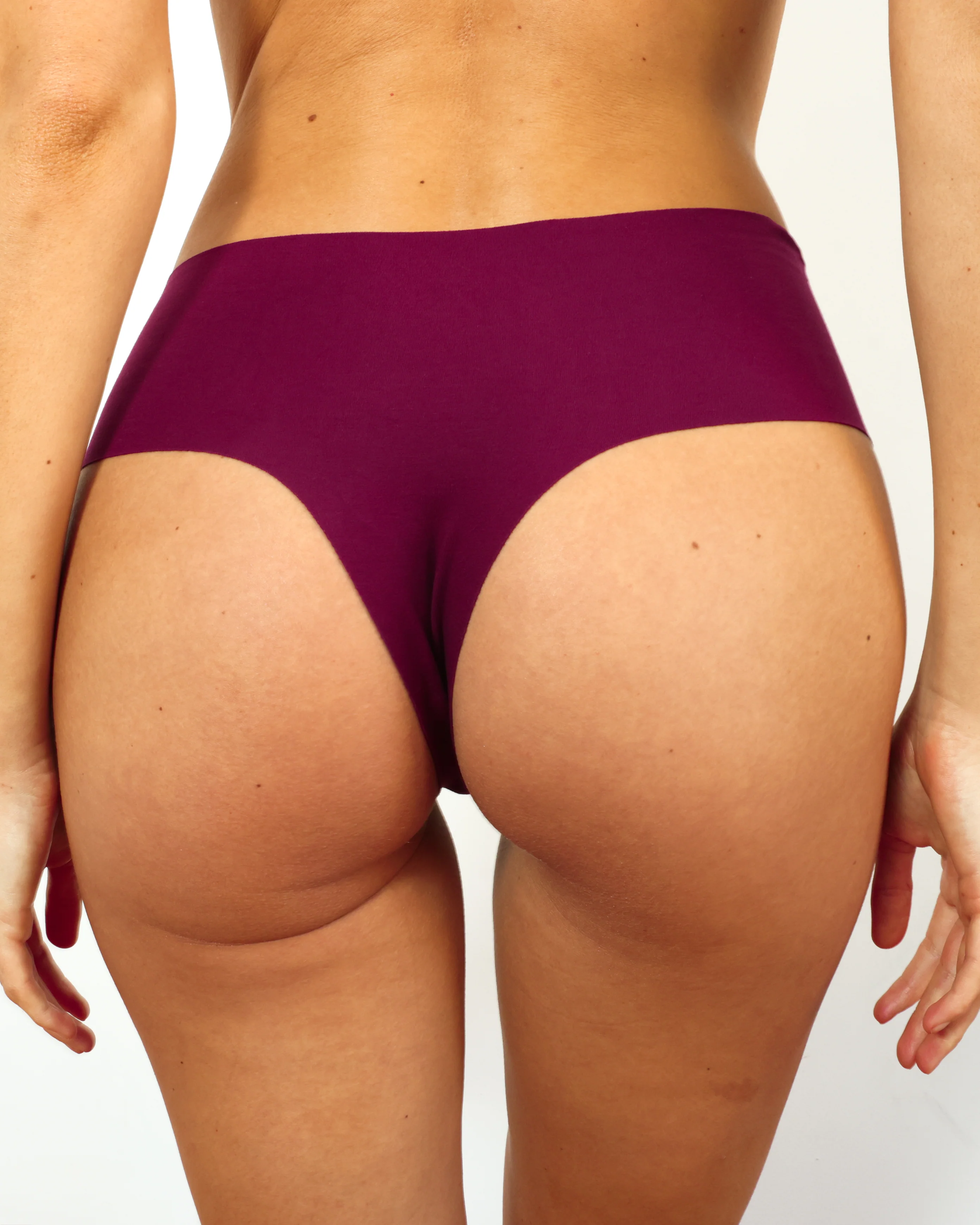Mid-Rise Thong - Seamless Cotton - Shiraz - Image 5