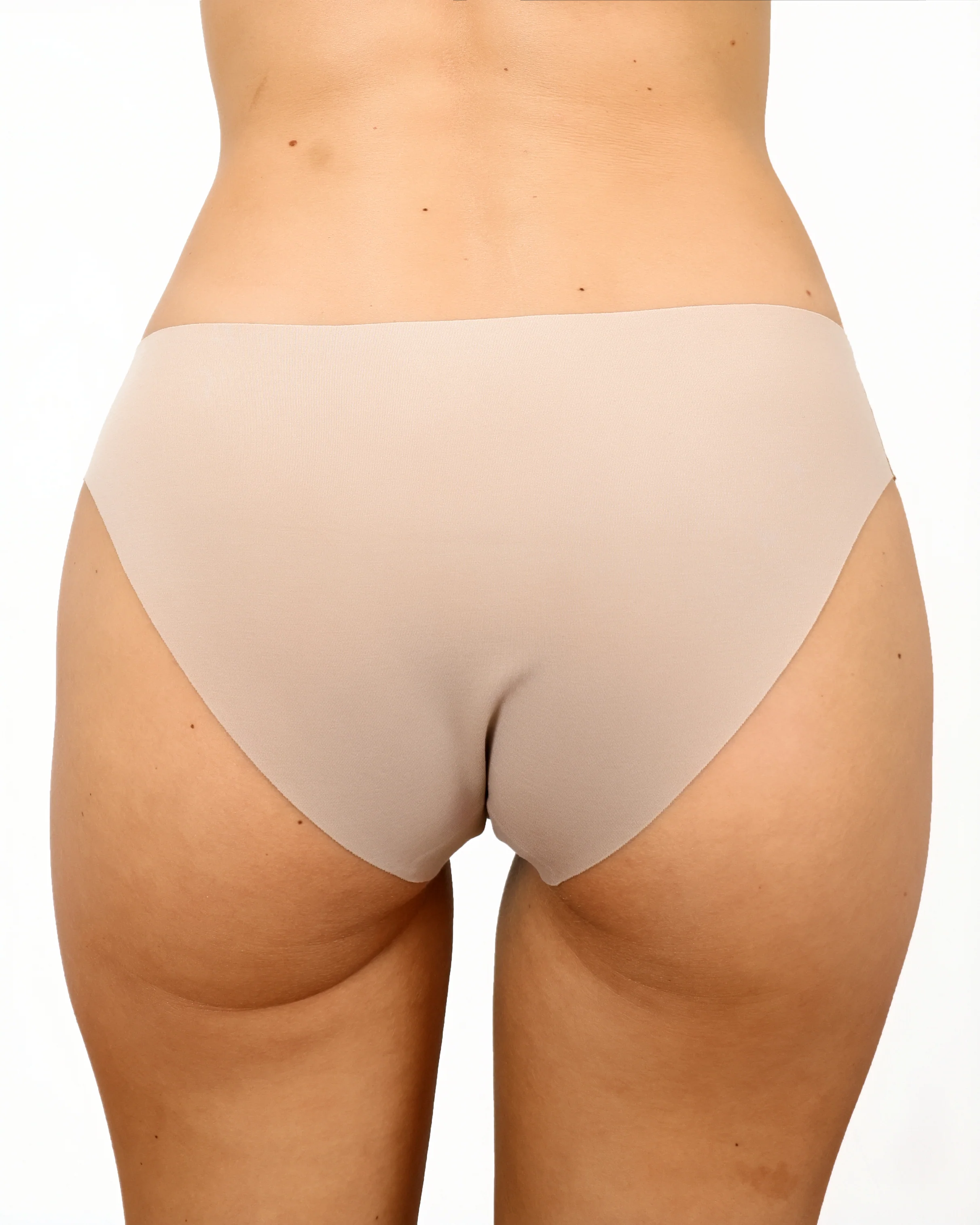 Original-Rise Bikini Brief - Seamless Cotton - Latte - Image 2