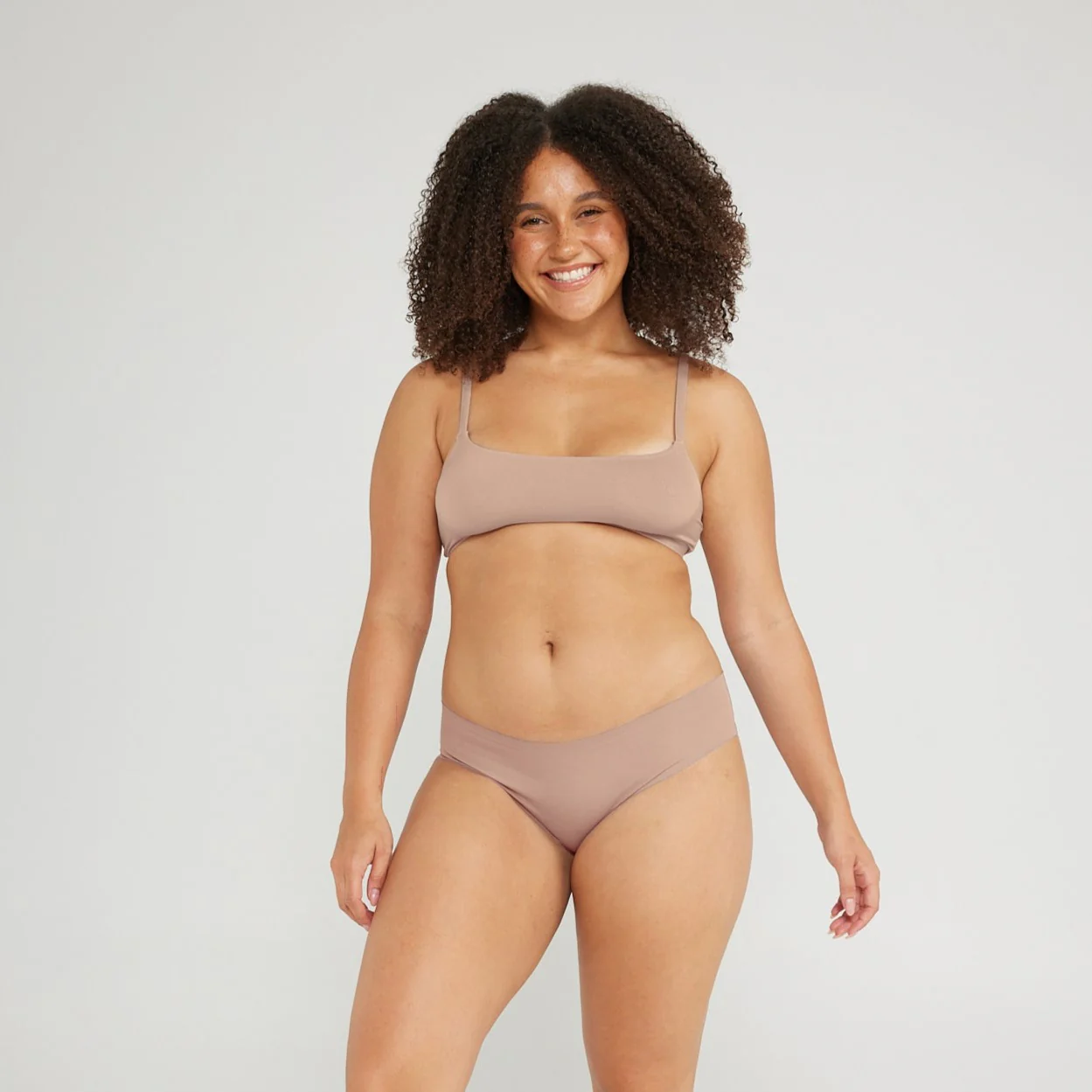 Original-Rise Cheeky - Seamless Cotton - Latte - Image 7