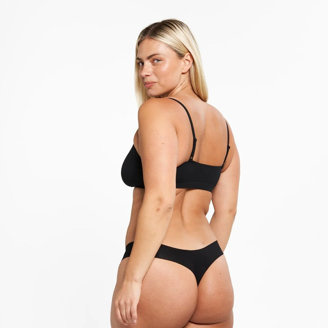Original-Rise Thong - Seamless Eco 2.0 - Black - Image 5